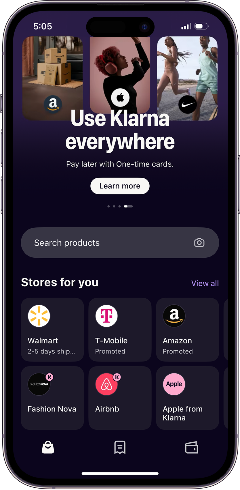 Klarna home